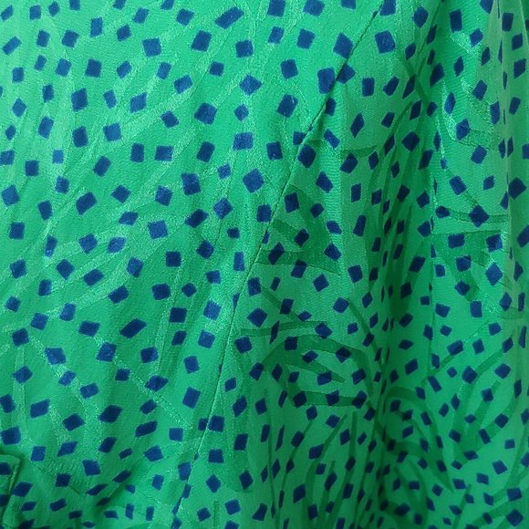 Vintage 90s Grannycore Golden Girls Abstract Foliage Top - Picture 3 of 5